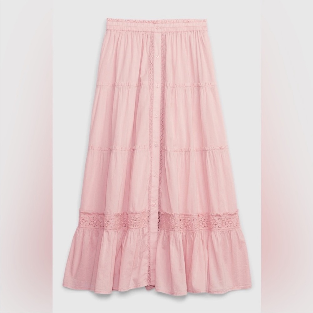 Gap × LoveShackFancy Tiered Maxi Skirt